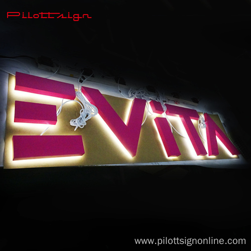 Factory Supply Lighting Display Aluminum led Letters sign